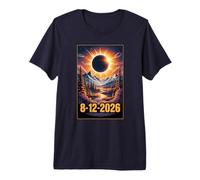 Total Solar Eclipse Aug 12 2026 Totality Premium T-Shirt