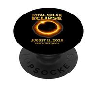 Total Solar Eclipse August 12 2026 Barcelona Spain PopSockets Adhesive PopGrip