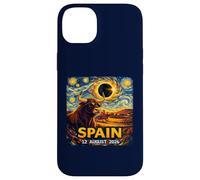 Total Solar Eclipse August 12, 2026 Bull Spain Starry Night Case for iPhone 14 Plus