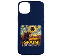 Total Solar Eclipse August 12, 2026 Bull Spain Starry Night Case for iPhone 15 Plus