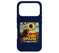 Total Solar Eclipse August 12, 2026 Bull Spain Starry Night Case for iPhone 17 Pro