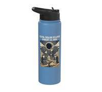 Total Solar Eclipse August 12 2026 Cat Lover Watchers Stainless Steel Insulated Water Bottle