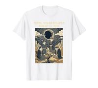Total Solar Eclipse August 12 2026 Cat Lover Watchers Value Graphic T-Shirt, Men, White, M