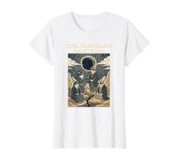 Total Solar Eclipse August 12 2026 Cat Lover Watchers Value Graphic T-Shirt, Women, White, M