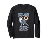 Total Solar Eclipse August 12 2026 Iceland Reykjavik Long Sleeve T-Shirt