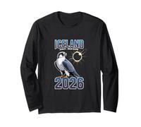 Total Solar Eclipse August 12 2026 Iceland Reykjavik Long Sleeve T-Shirt