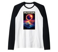 Total Solar Eclipse August 12 2026 Spain Cruise Men Women Raglan Baseball Tee