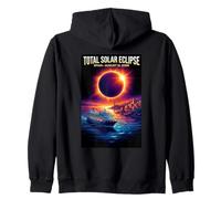 Total Solar Eclipse August 12 2026 Spain Cruise Men Women Zip Hoodie