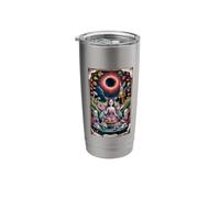 Total Solar Eclipse August 12 2026 Surreal Art Stainless Steel Insulated Tumbler
