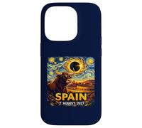 Total Solar Eclipse August 2, 2027 Bull Spain Starry Night Case for iPhone 14 Pro