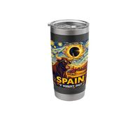 Total Solar Eclipse August 2, 2027 Bull Spain Starry Night Stainless Steel Insulated Tumbler