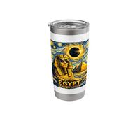 Total Solar Eclipse August 2, 2027 Egypt Sphinx Starry Night Stainless Steel Insulated Tumbler