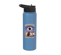 Total Solar Eclipse Cats Wearing Glasses 2026 August 12 Stainless Steel Insulated Water Bottle