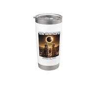 Total Solar Eclipse Cats Wearing Glasses 2026 August Stainless Steel Insulated Tumbler