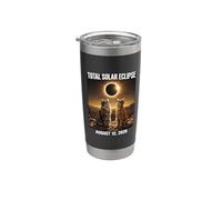Total Solar Eclipse Cats Wearing Glasses 2026 August Stainless Steel Insulated Tumbler