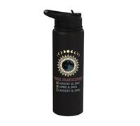 Total Solar Eclipse Chaser 2017 2024 2026 Astronomy Event Stainless Steel Insulated Water Bottle