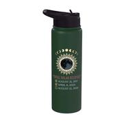 Total Solar Eclipse Chaser 2017 2024 2026 Astronomy Event Stainless Steel Insulated Water Bottle