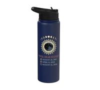 Total Solar Eclipse Chaser 2017 2024 2026 Astronomy Event Stainless Steel Insulated Water Bottle