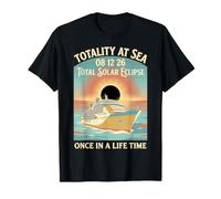 Total Solar Eclipse Cruise 08 2026 Totality At Sea Voyager T-Shirt