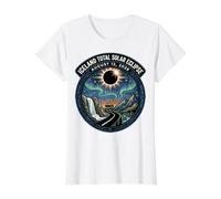 Total Solar Eclipse Cruise 2026 Iceland August 12 2026 Value Graphic T-Shirt, Women, White, S