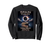 Total Solar Eclipse Cruise 2026 Spain August 12 2026 Art Sweatshirt