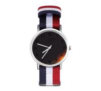 Total Solar Eclipse Custom Quartz Watches Arabic Numerals Wrist Watch with Adjustable Strap for Men Women