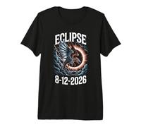 Total Solar Eclipse Dragon Aug 12 2026 Premium T-Shirt