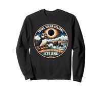Total Solar Eclipse Iceland 2026 Puffin Eclipse Chaser Patch Sweatshirt