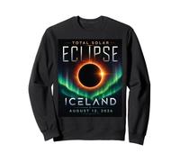 Total Solar Eclipse Iceland August 12 2026 Aurora Travel Sky Sweatshirt