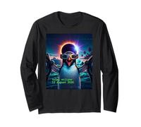 Total Solar Eclipse Iceland Puffin Penguin August 12 2026 Long Sleeve T-Shirt