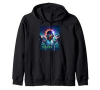 Total Solar Eclipse Iceland Puffin Penguin August 12 2026 Zip Hoodie