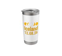 Total Solar Eclipse Icelandic Path of Totality Tops & Stuff Stainless Steel Insulated Tumbler
