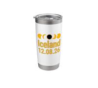 Total Solar Eclipse in Iceland Path of Totality Tops & Stuff Stainless Steel Insulated Tumbler