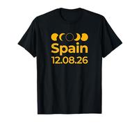 Total Solar Eclipse Path of Totality in Spain - Tops & Stuff T-Shirt
