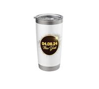 Total Solar Eclipse Path of Totality New York April 8 2024 Stainless Steel Insulated Tumbler