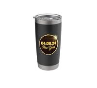 Total Solar Eclipse Path of Totality New York April 8 2024 Stainless Steel Insulated Tumbler