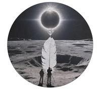 Total Solar Eclipse Personalized Jigsaw Puzzles, 195Pcs Custom Wooden Jigsaw Puzzle Round Puzzle Gift Adult