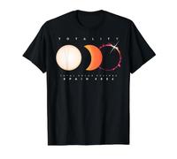 Total Solar Eclipse Shirt Spain 2026 Totality Value Graphic T-Shirt, Men, Black, L