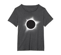 Total Solar Eclipse T-Shirt, Women's Plus, Dark Heather Grey, 5X