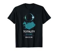 Total Solar Event Eclipse 2026 The Path of Totality Dark Sky T-Shirt