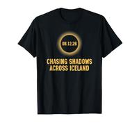 Total Solar Iceland Eclipse 2026 Totality Chasing Shadows T-Shirt