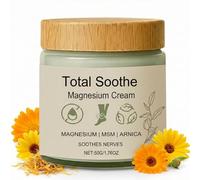 Total Soothe Magnesium Cream, Magnesium Body Cream with MSM & Arnica, Soothing Skin Lotion for Muscle Relaxation & Joint Support,Fast Absorbing, Non-Greasy,Ideal for Post-Workout & Nighttime Use