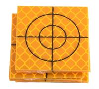 Total Station Reflector 100 Pack, 30mm 40mm 50mm 60mm Reflective Targets, Acrylic Material for Tunnel, Bridge and Building Engineering(40x40mm)