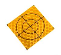 Total Station Reflector 100 Pack, 30mm 40mm 50mm 60mm Reflective Targets, Acrylic Material for Tunnel, Bridge and Building Engineering(50x50mm)