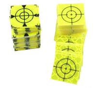 Total Station Reflector Targets 100 Units for Accurate Measuring in Various Engineering Fields including Construction and Inspection (20x20mm)