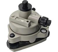 Total Station Surveying Prism Tribrach & Rotatable Adapter with Optical Plummet Aiming Point Meter, Bubble Level Vial 60"/2mm, 5/8" x11 Male Thread (Grey)