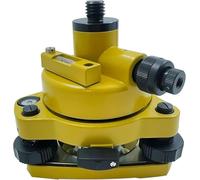 Total Station Surveying Prism Tribrach & Rotatable Adapter with Optical Plummet Aiming Point Meter, Bubble Level Vial 60"/2mm, 5/8" x11 Male Thread (Yellow)