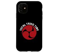 Total Taiko Time Pun Red Mitsudomoe Taiko Drummer Case for iPhone 11