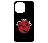 Total Taiko Time Pun Red Mitsudomoe Taiko Drummer Case for iPhone 14 Pro Max