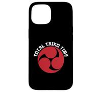Total Taiko Time Pun Red Mitsudomoe Taiko Drummer Case for iPhone 15